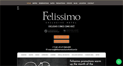 Desktop Screenshot of felissimoexclusivehotel.com.br